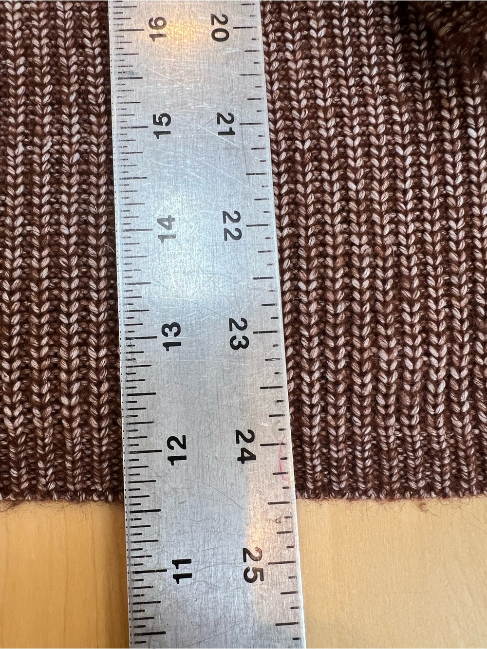 LOFT Brown Ribbed V-Neck Button Cardigan - Picture 6 of 9